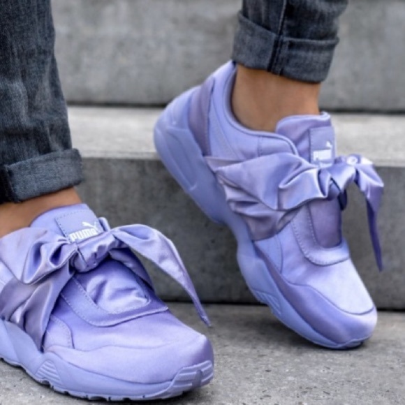 puma fenty bow womens blue